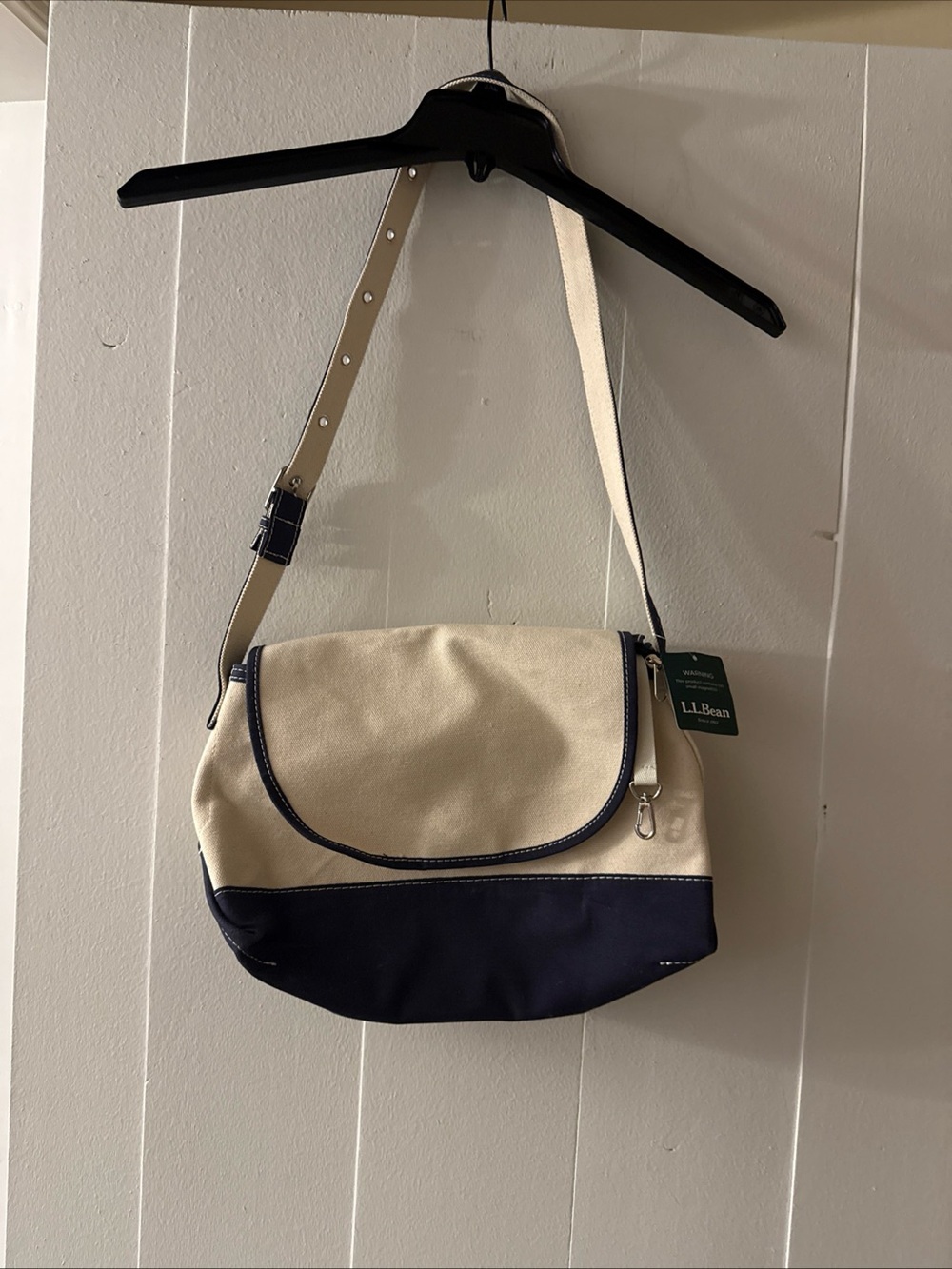L. L. Bean Canvas  Messenger Bag NWT